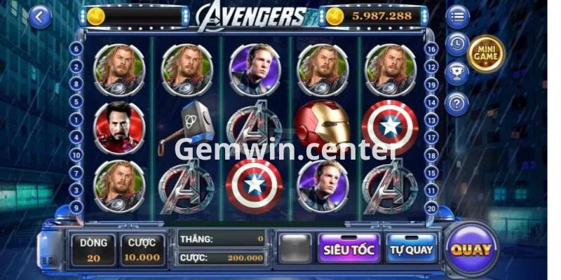 Cách chơi Avenger GEMWIN cơ bản nhất dành cho người mới